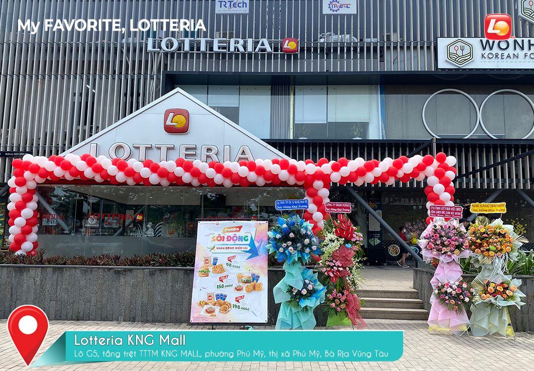 Lotte nằm ngay tầng dưới của KNG Mall