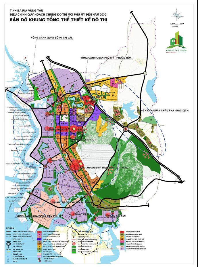 Quy hoạch thị xã Phú Mỹ mới nhất 
