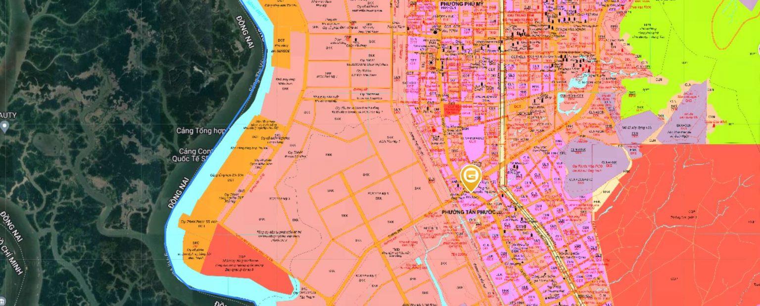 Bản đồ quy hoạch thị xã Phú Mỹ mới nhất 2023